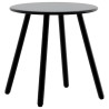 Lot de 3 Chaise de jardin noir et jaune résine tressée 