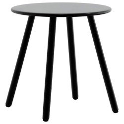 Lot de 3 Chaise de jardin noir et gris clair résine tressée 
