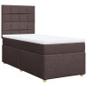 Sommier à lattes de lit avec matelas Marron foncé 90x200 cm 