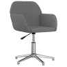 Chaises pivotantes à manger lot de 2 Gris clair Tissu 