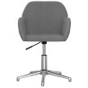 Chaises pivotantes à manger lot de 2 Gris clair Tissu 