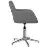 Chaises pivotantes à manger lot de 2 Gris clair Tissu 