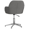 Chaises pivotantes à manger lot de 2 Gris clair Tissu 