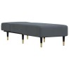 Chaise longue gris foncé velours 