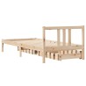 Cadre de lit sans matelas 75x190 cm bois de pin massif 