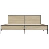Cadre de lit sans matelas chêne sonoma 200x200 cm 