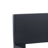 Cadre de lit avec LED sans matelas noir similicuir 90x200 cm 