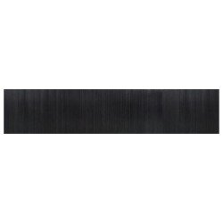 Cloison de séparation noir 165x800 cm bambou 
