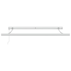 Auvent rétractable anthracite/blanc 3x2,5 m tissu et aluminium 