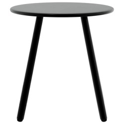 Lot de 3 Chaise de jardin noir et blanc résine tressée 