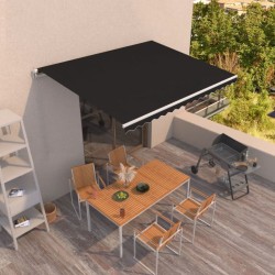 Auvent manuel rétractable 450x350 cm Anthracite 