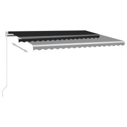 Auvent manuel rétractable 450x350 cm Anthracite 