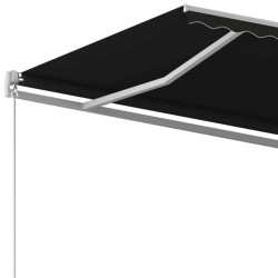 Auvent manuel rétractable 450x350 cm Anthracite 