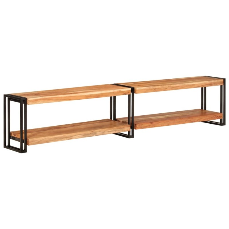 Meuble TV 200x30x40 cm bois d'acacia massif Meuble TV 200x30x40 cm bois d'acacia massif