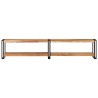 Meuble TV 200x30x40 cm bois d'acacia massif 