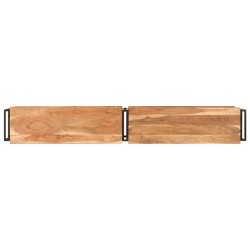 Meuble TV 200x30x40 cm bois d'acacia massif 