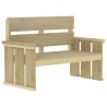 Ensemble à manger de jardin 3 pcs Bois de pin imprégné 