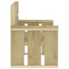 Ensemble à manger de jardin 3 pcs Bois de pin imprégné 