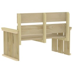 Ensemble à manger de jardin 3 pcs Bois de pin imprégné 