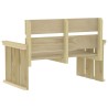 Ensemble à manger de jardin 3 pcs Bois de pin imprégné 