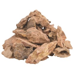 Pierres à lave 25 kg marron 1-10 cm 