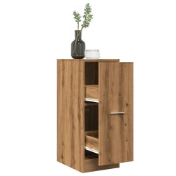 Armoire d'apothicaire chêne artisanal bois d'ingénierie 