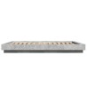 Cadre de lit sans matelas gris béton 120x190 cm 