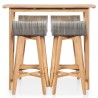 Ensemble à manger d'extérieur 5 pcs Bois d'acacia solide 