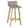 Ensemble à manger d'extérieur 5 pcs Bois d'acacia solide 