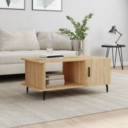 Table basse chêne sonoma 90x50x40 cm bois d'ingénierie 