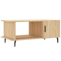 Table basse chêne sonoma 90x50x40 cm bois d'ingénierie 
