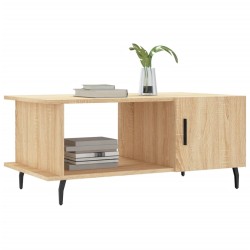 Table basse chêne sonoma 90x50x40 cm bois d'ingénierie 