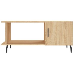 Table basse chêne sonoma 90x50x40 cm bois d'ingénierie 