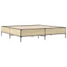 Cadre de lit sans matelas chêne sonoma 200x200 cm 