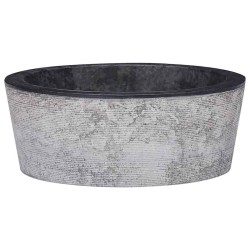 Lavabo Noir Ø40x15 cm Marbre 