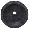 Lavabo Noir Ø40x15 cm Marbre 