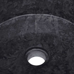 Lavabo Noir Ø40x15 cm Marbre 