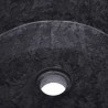 Lavabo Noir Ø40x15 cm Marbre 
