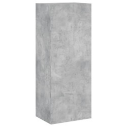 Meuble TV mural gris béton 40,5x30x102 cm bois d'ingénierie 