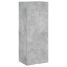 Meuble TV mural gris béton 40,5x30x102 cm bois d'ingénierie 