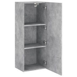 Meuble TV mural gris béton 40,5x30x102 cm bois d'ingénierie 