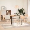Pieds de table console 4 pièces Acier naturel 72-74 cm Acier 