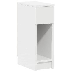 Table de chevet avec tiroir blanc 20x36x60 cm 