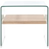 Table basse Clair 50x50x45 cm Verre trempé 
