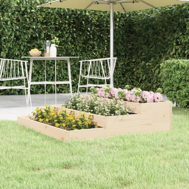 Jardinière 107x107x27 cm Bois massif de pin Jardinière 107x107x27 cm Bois massif de pin