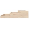 Jardinière 107x107x27 cm Bois massif de pin 