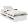 Lit de jour sans matelas blanc 75x190 cm bois de pin massif 