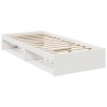 Lit de jour sans matelas blanc 75x190 cm bois de pin massif 