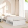 Lit de jour sans matelas blanc 75x190 cm bois de pin massif 