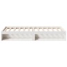 Lit de jour sans matelas blanc 75x190 cm bois de pin massif 